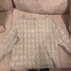 H&M Gray Plaid Women's Top